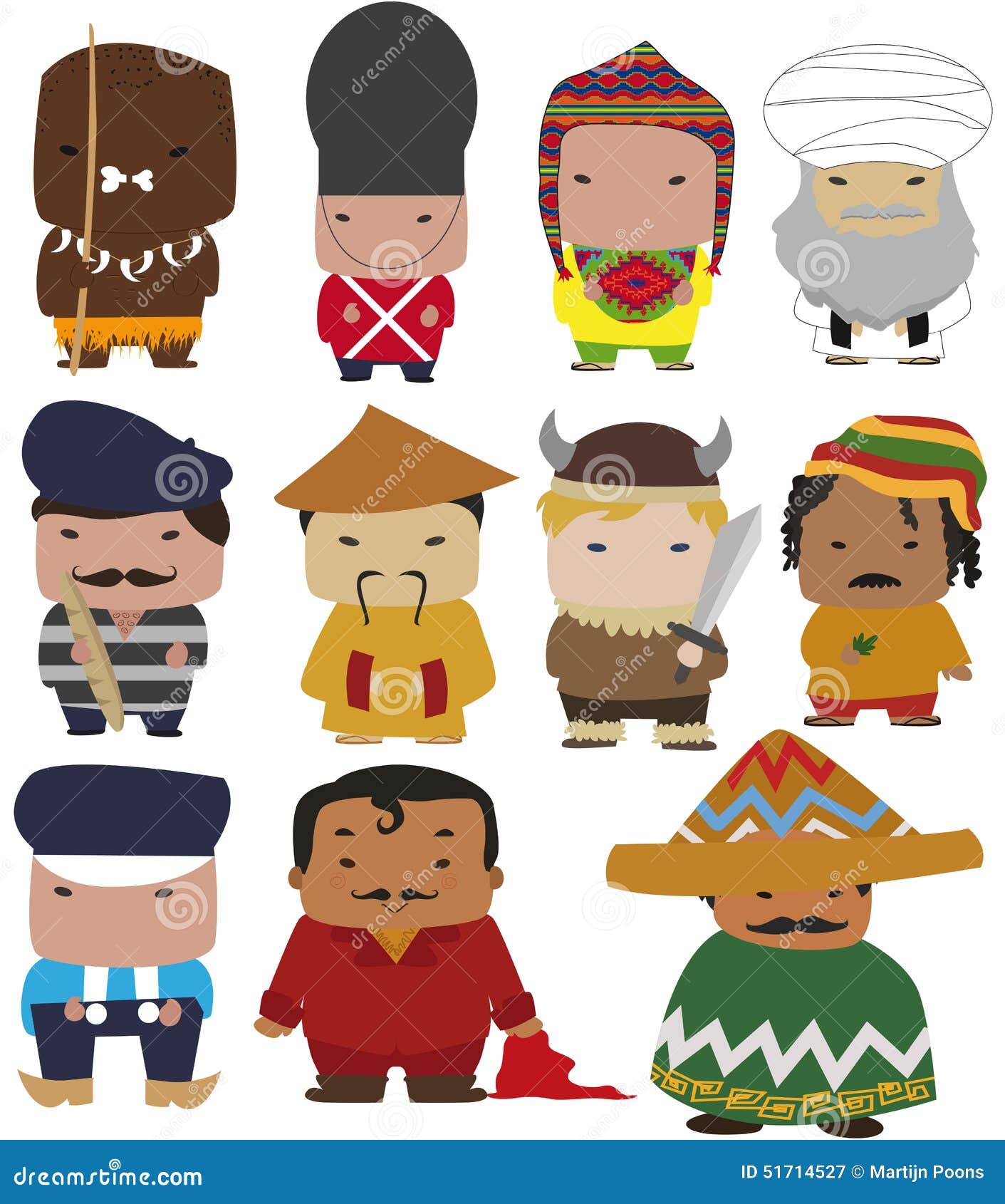 World characters stock illustration. Illustration of culture - 51714527