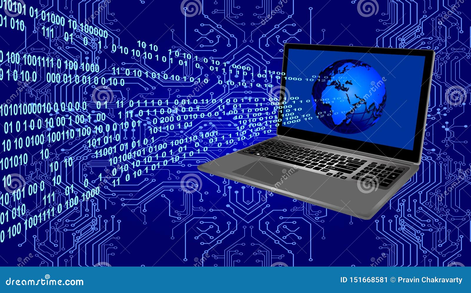 World Computer Network Technology. Technology Communication Stock Image