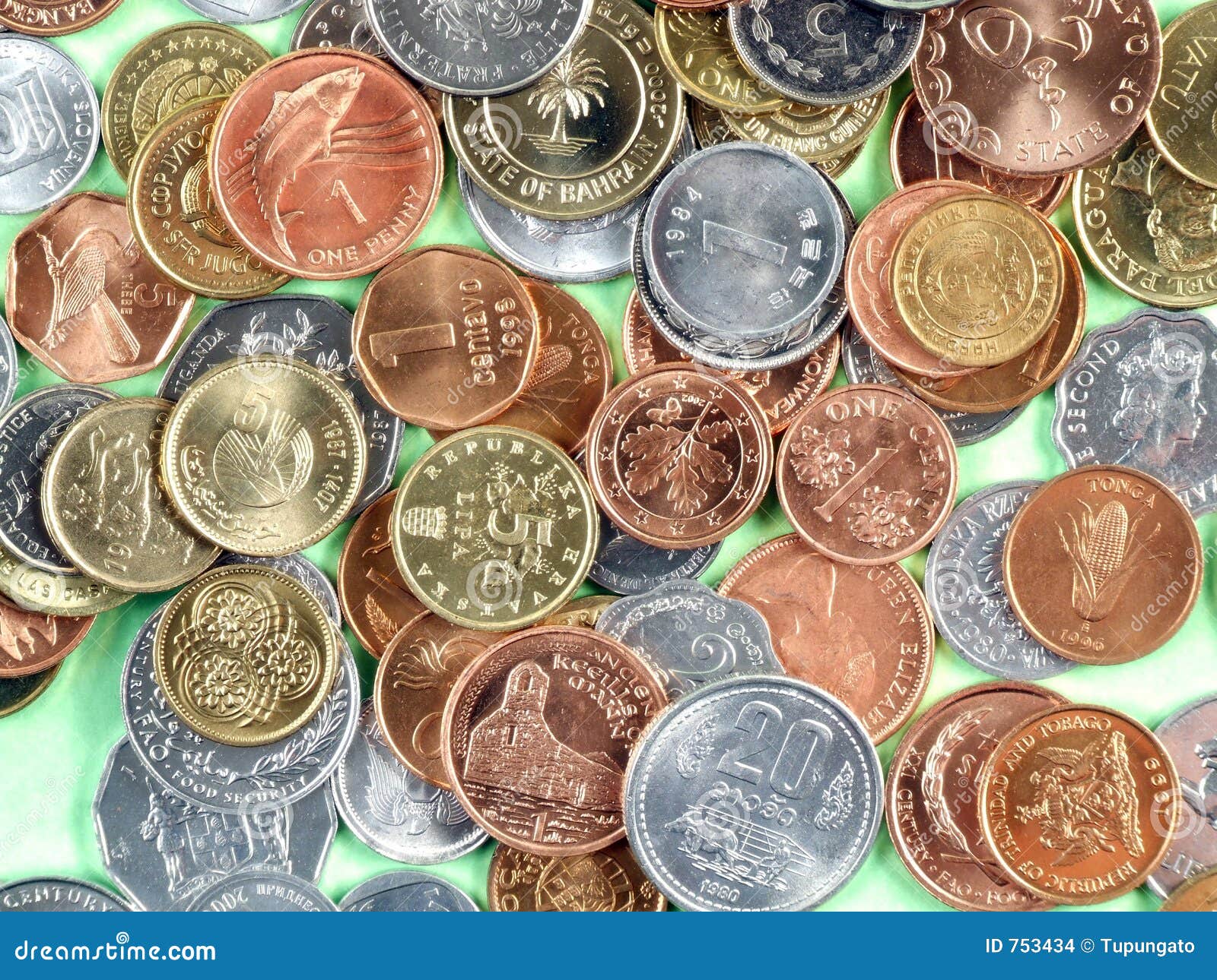 World currency coins stock photo. Image of economy, africa ...