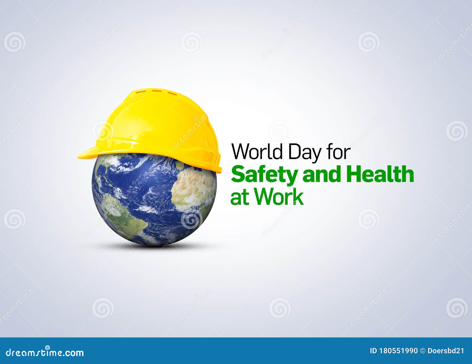 World Day for Safety and Health at Work Concept. Stock Photo Image of