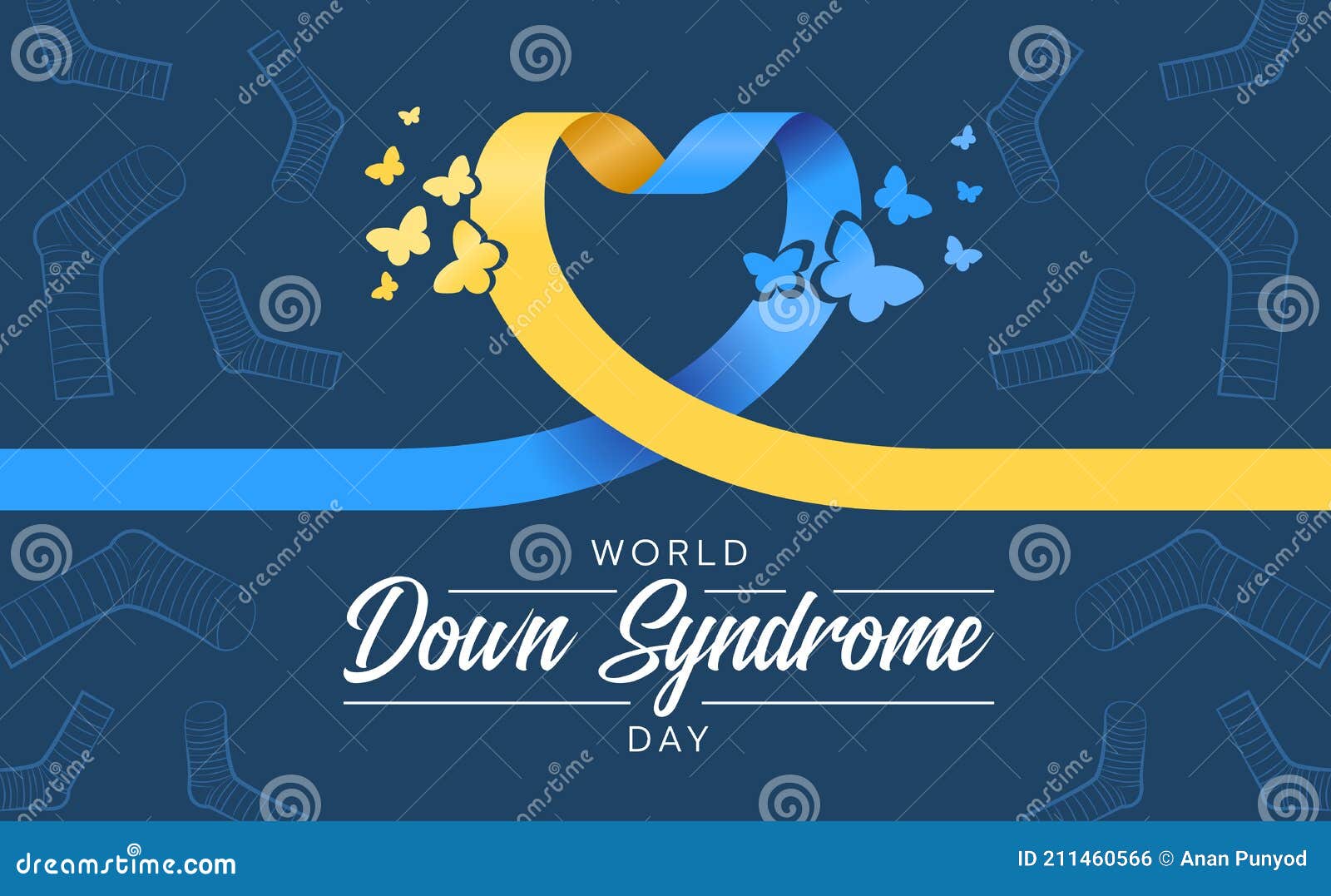 Down Syndrome Symbol Butterfly