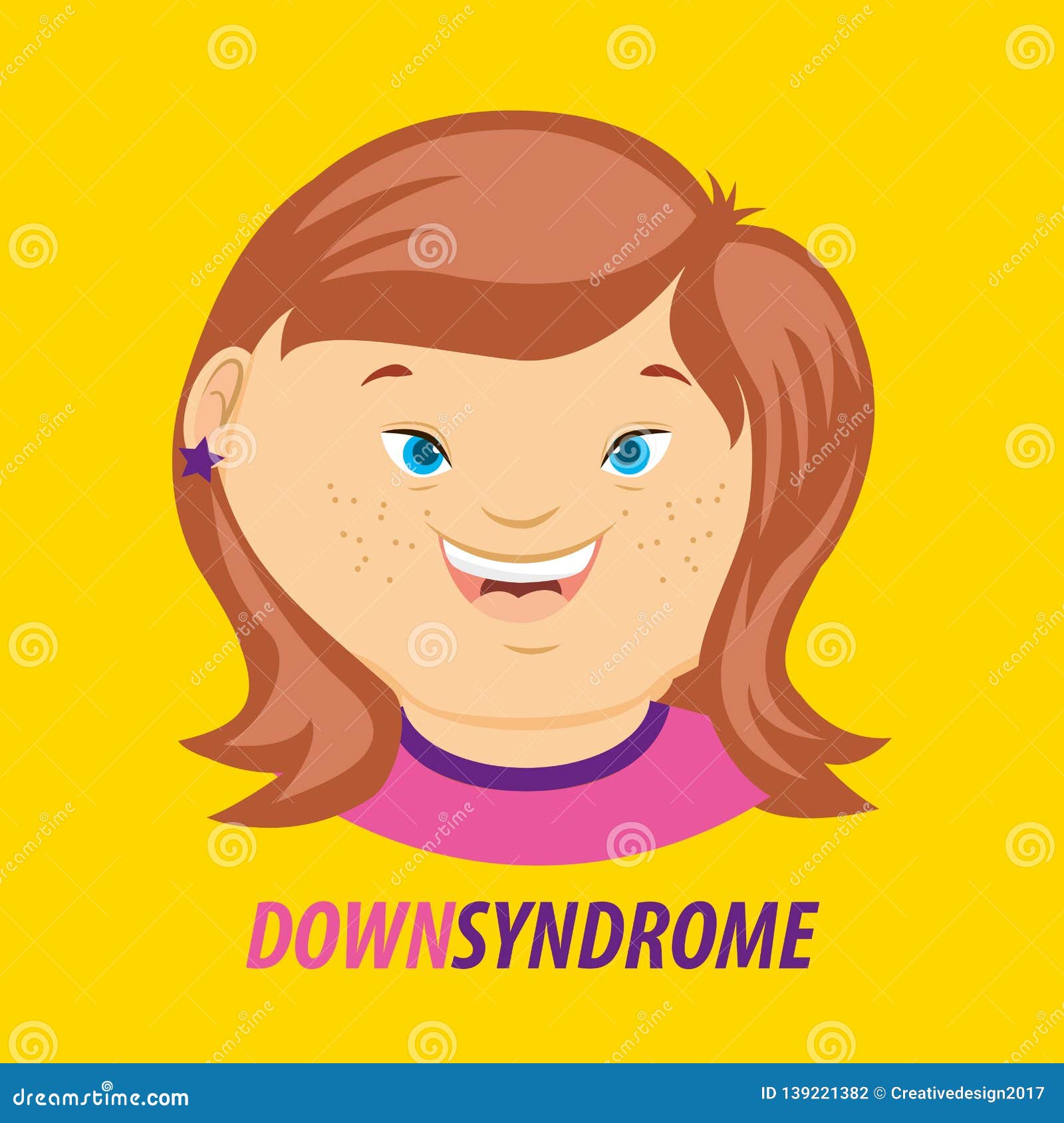 Down syndrome day card stock vector. Illustration of disease - 139221382 Down syndrome day card stock vector. Illustration of disease - 139221382