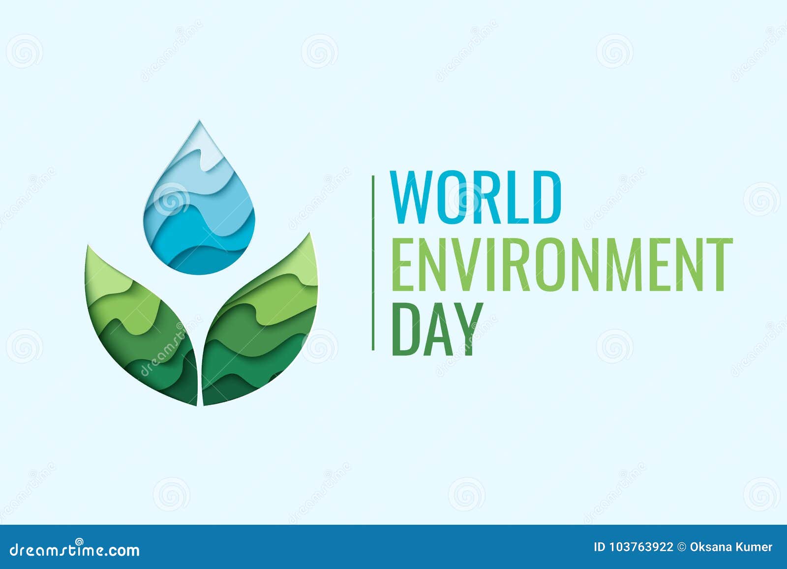 world environment day - waterdrop concept