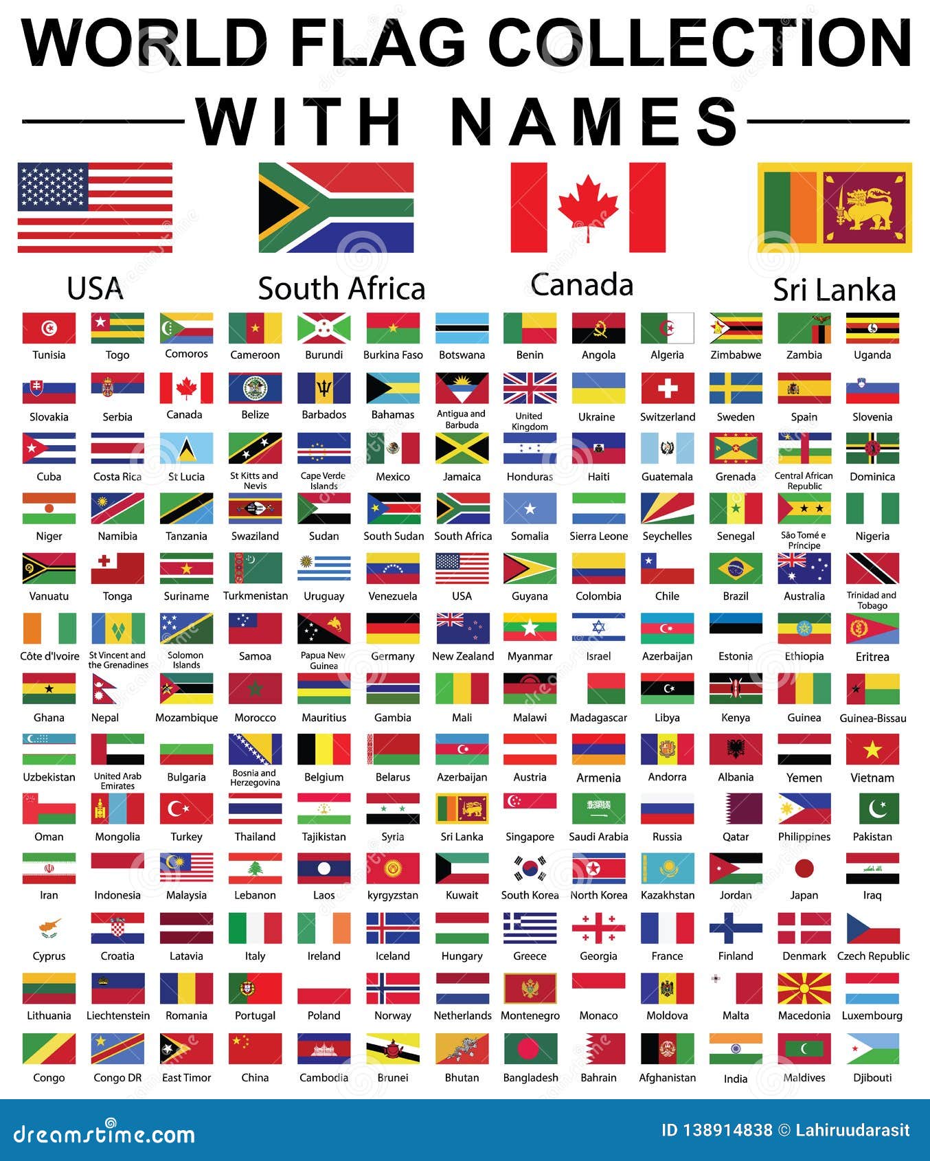 World Flags Images With Names