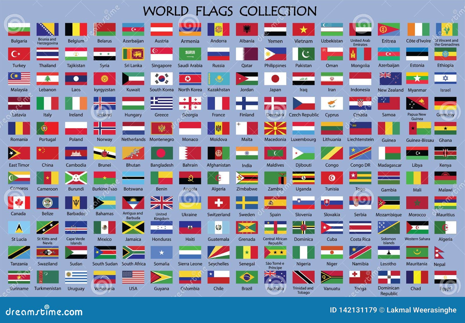 flags of countries around the world