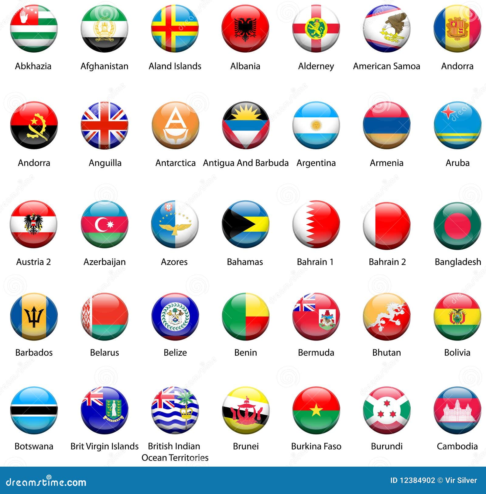 World Flag Icons 03 stock vector. Illustration of website - 12384902