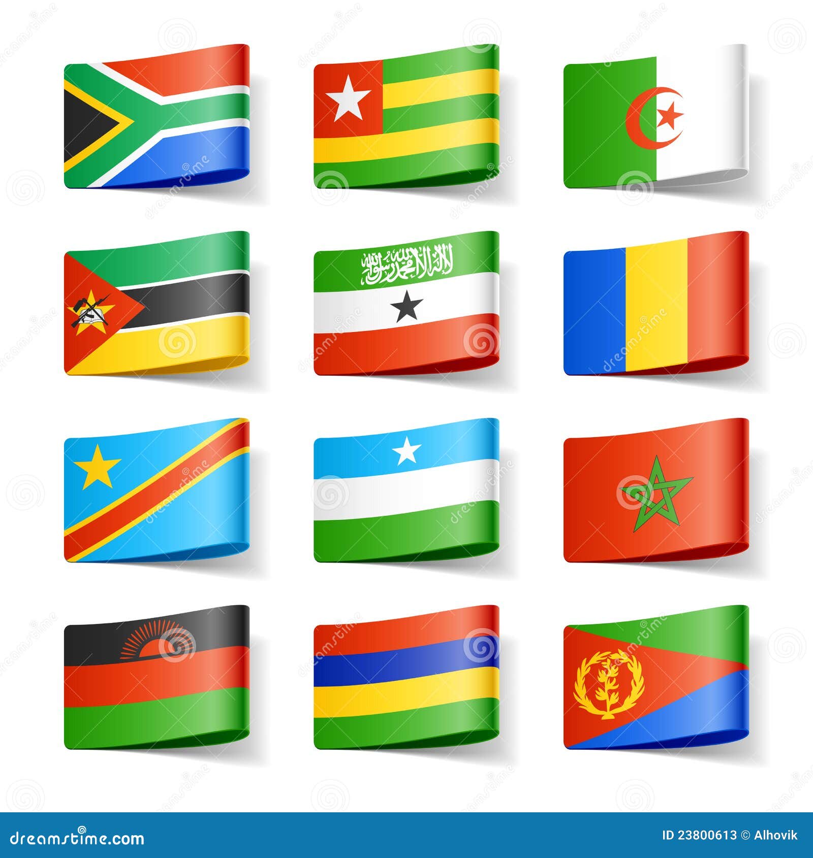 World flags. Africa stock vector. Illustration of pride 23800613
