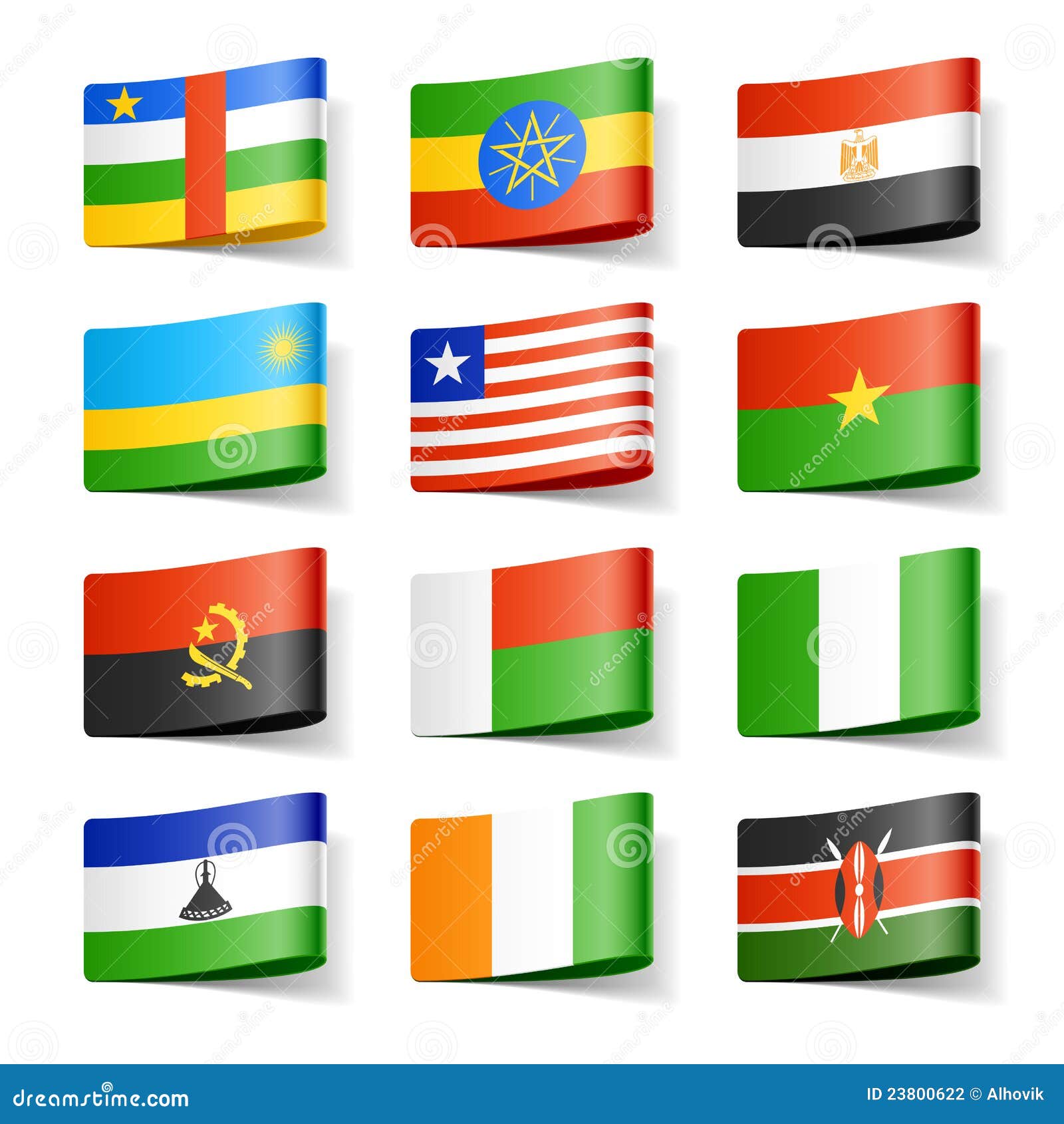 World flags. Africa stock vector. Illustration of patriot 23800622
