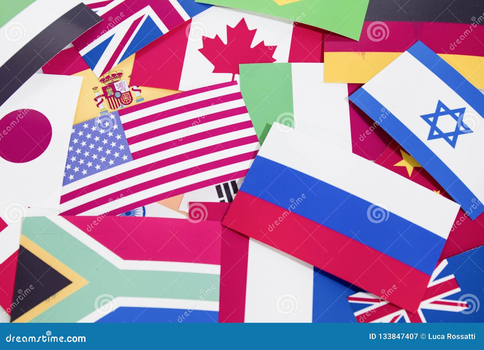 World Flags in a Background Composition Stock Image Image of symbol