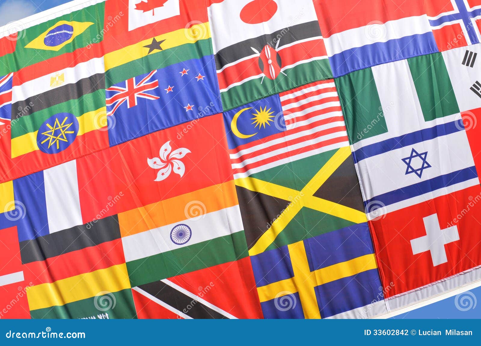 flags of the world background