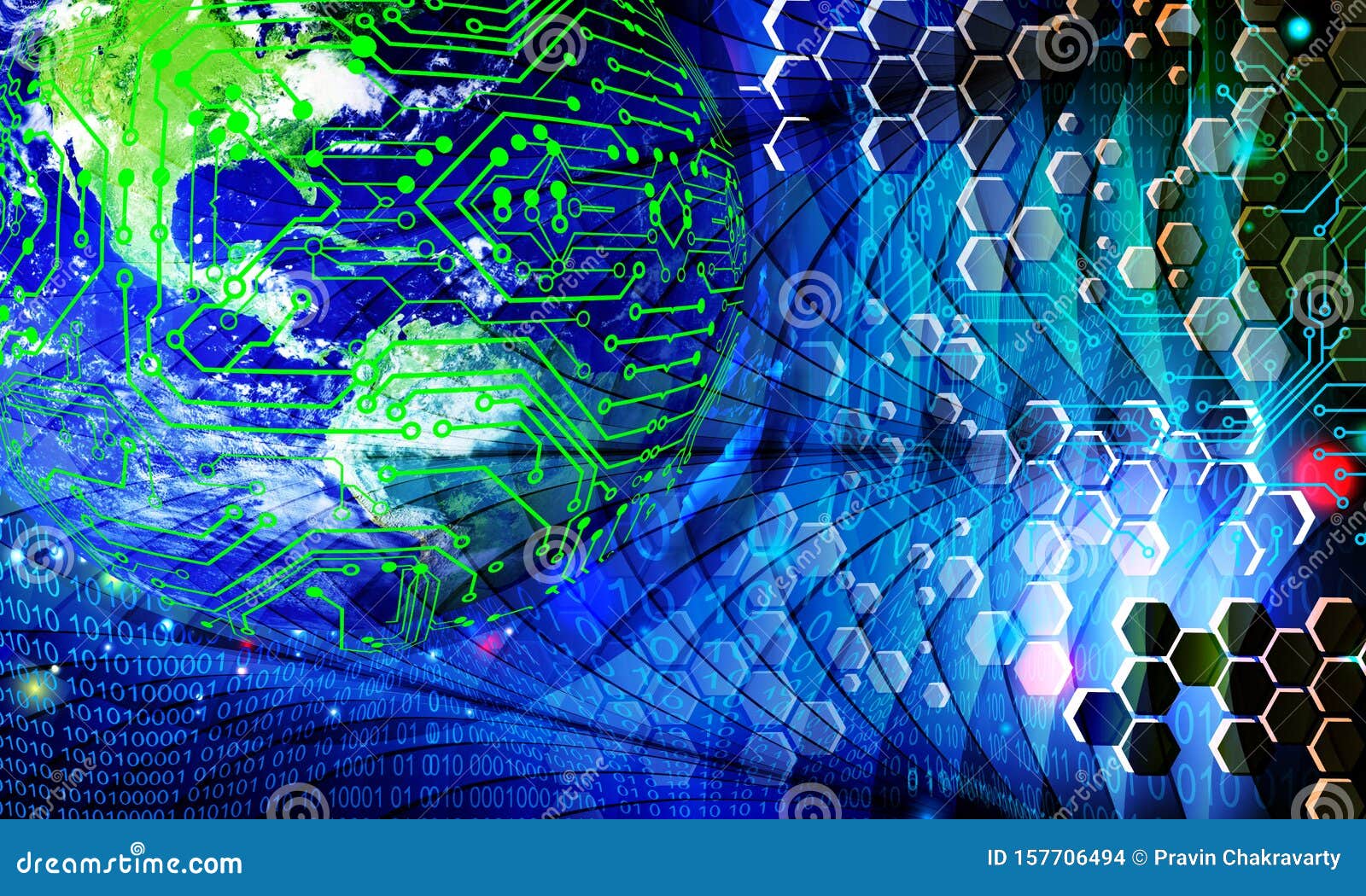 World Globe Network Technology. Technology Communication Stock Vector ...