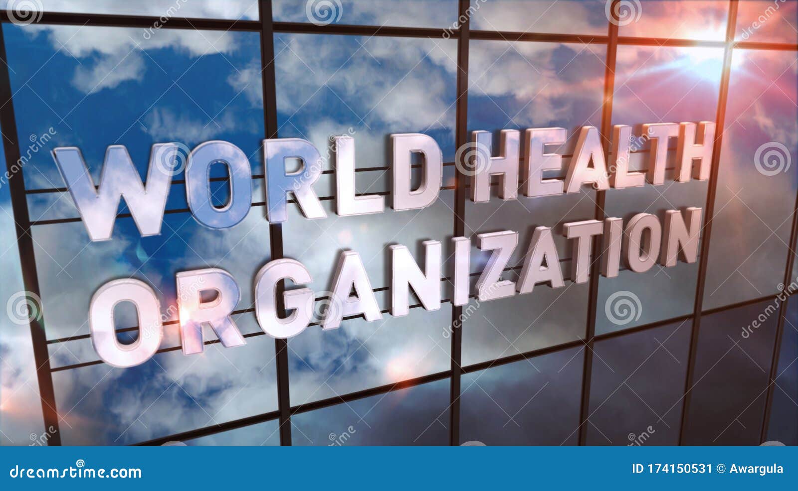 World Health Organization Building With Glass Wall And Mirrored ...