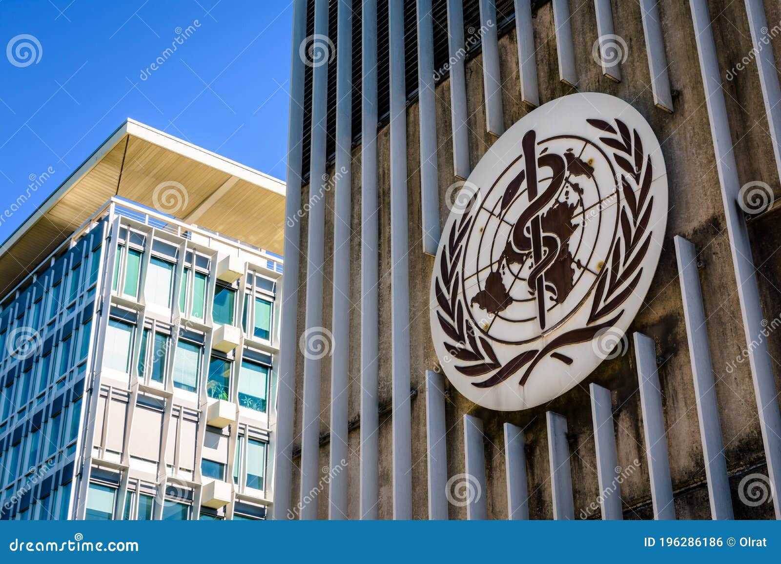 The World Health Organization WHO Headquarters in Geneva, Switzerland