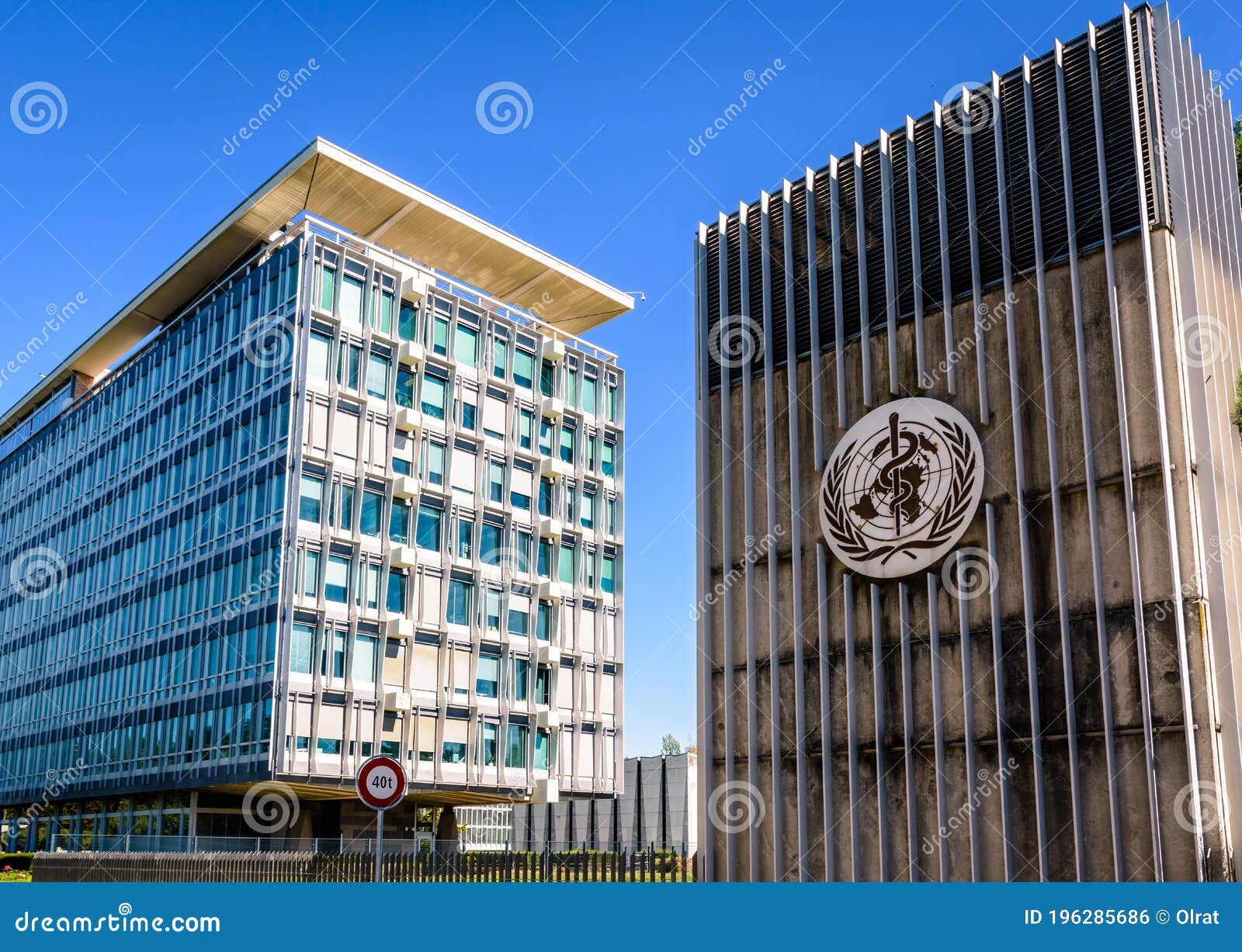 The World Health Organization WHO Headquarters in Geneva, Switzerland