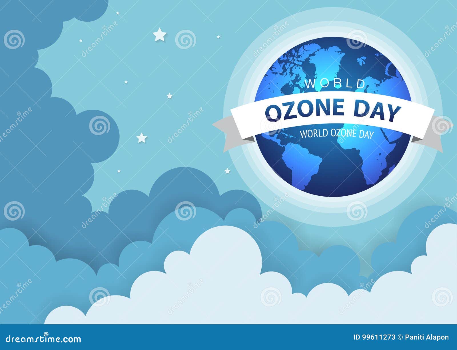 World Or International Ozone Day Vector Design For Poster ...