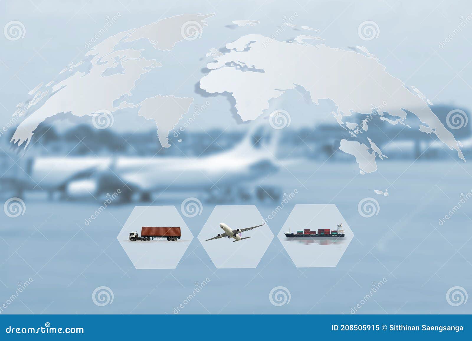 The World Logistics There are World Map with Logistic Network