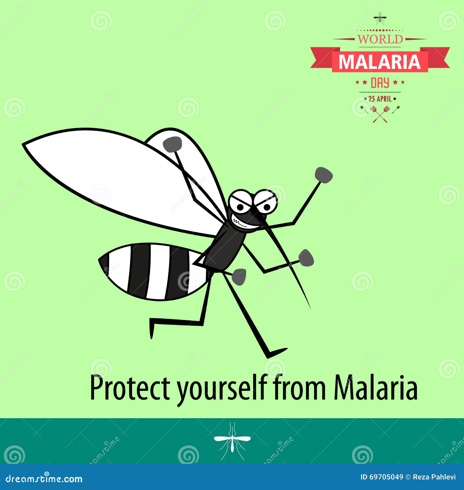 World Malaria Day Cartoon Design Illustration 10 Stock Illustration -  Illustration of awareness, animal: 69705049