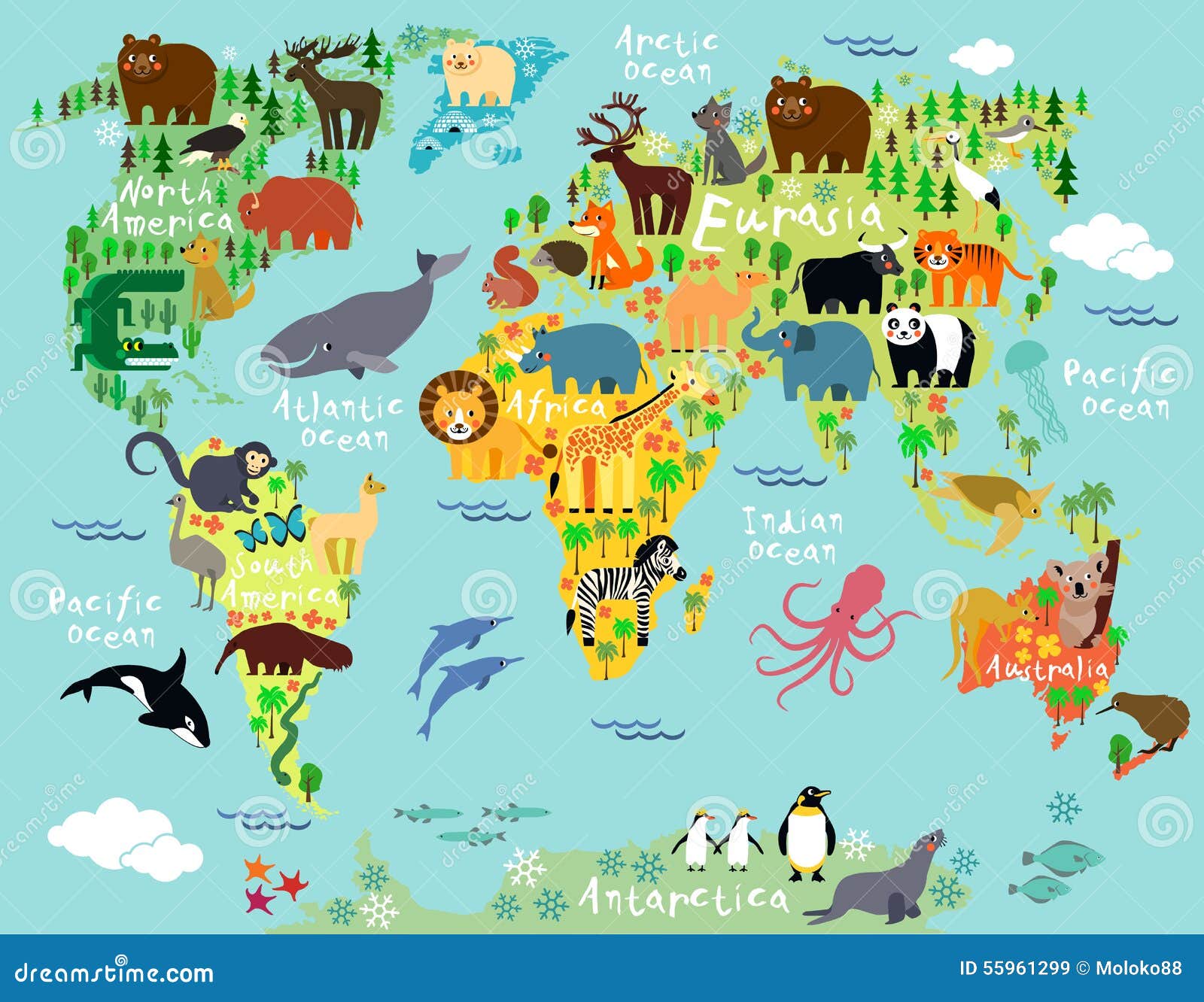 Kids World Map Stock Illustrations 2 152 Kids World Map Stock Illustrations Vectors Clipart Dreamstime