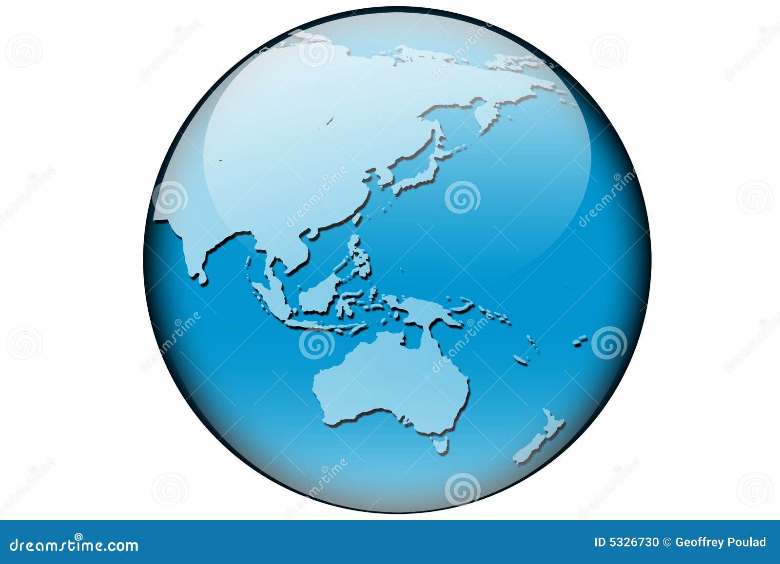 world map asia and australia