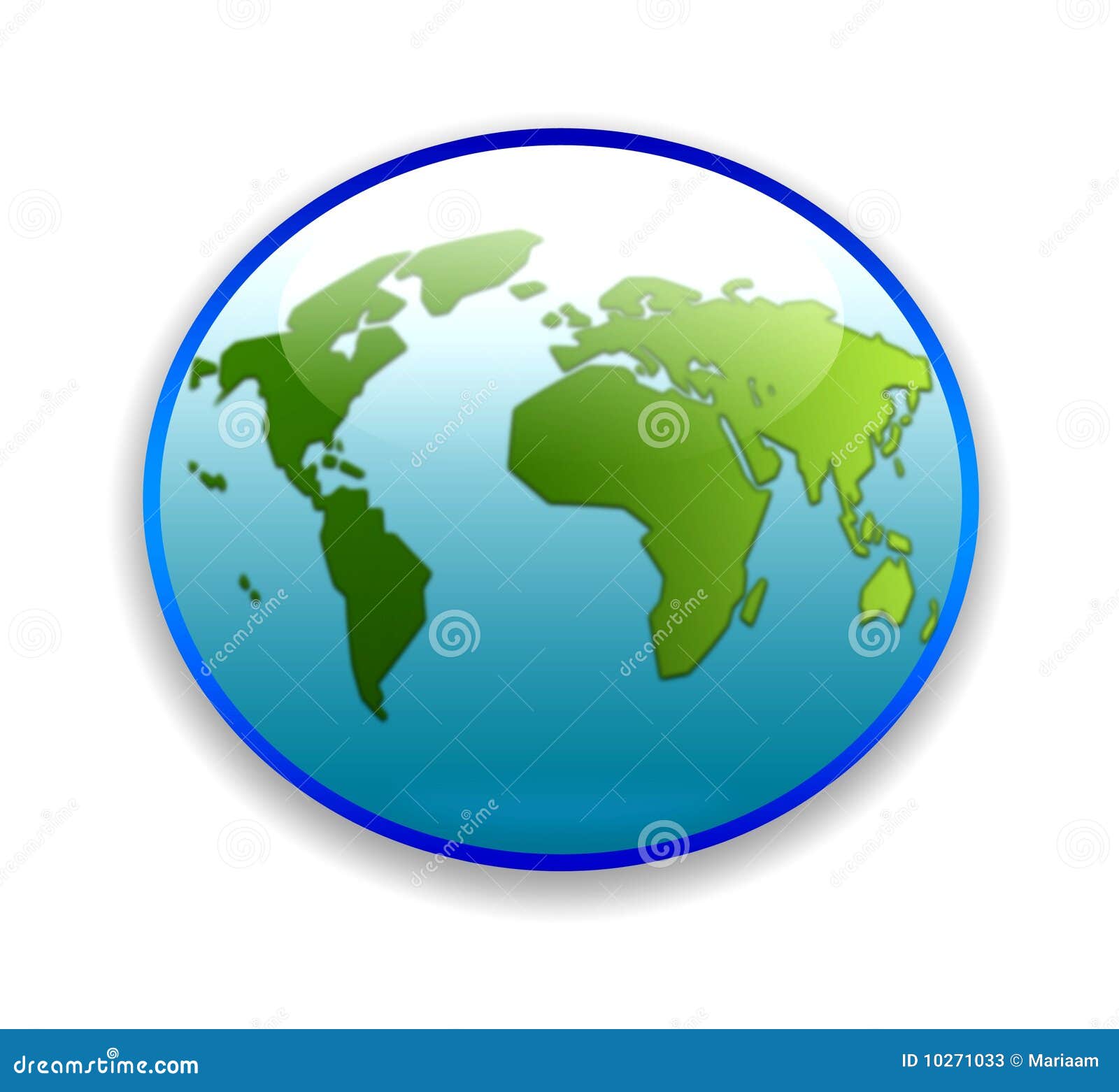 Circular Map Of The World World Map On Circular Button Stock Illustration - Illustration Of Element,  Globe: 10271033