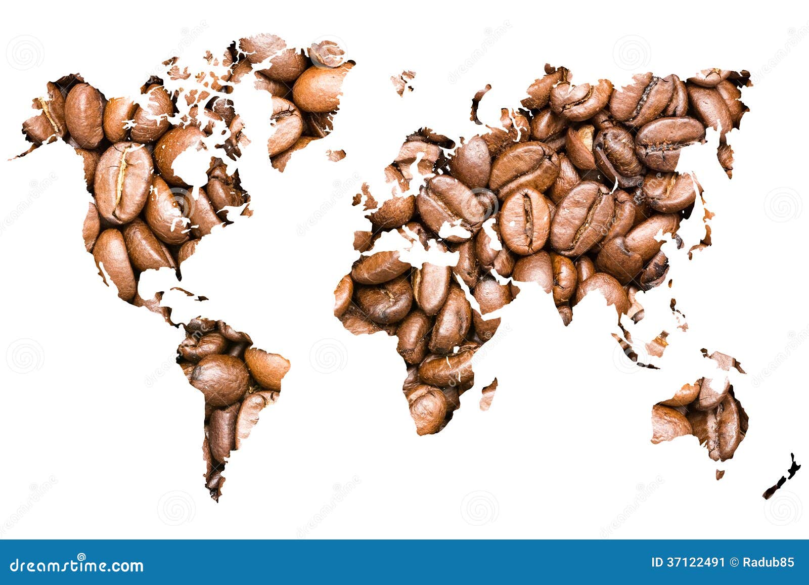 World Map Coffee Beans stock image. Image of beans, espresso 37122491