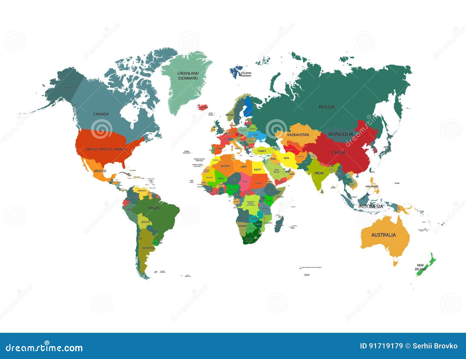 world map vector countries