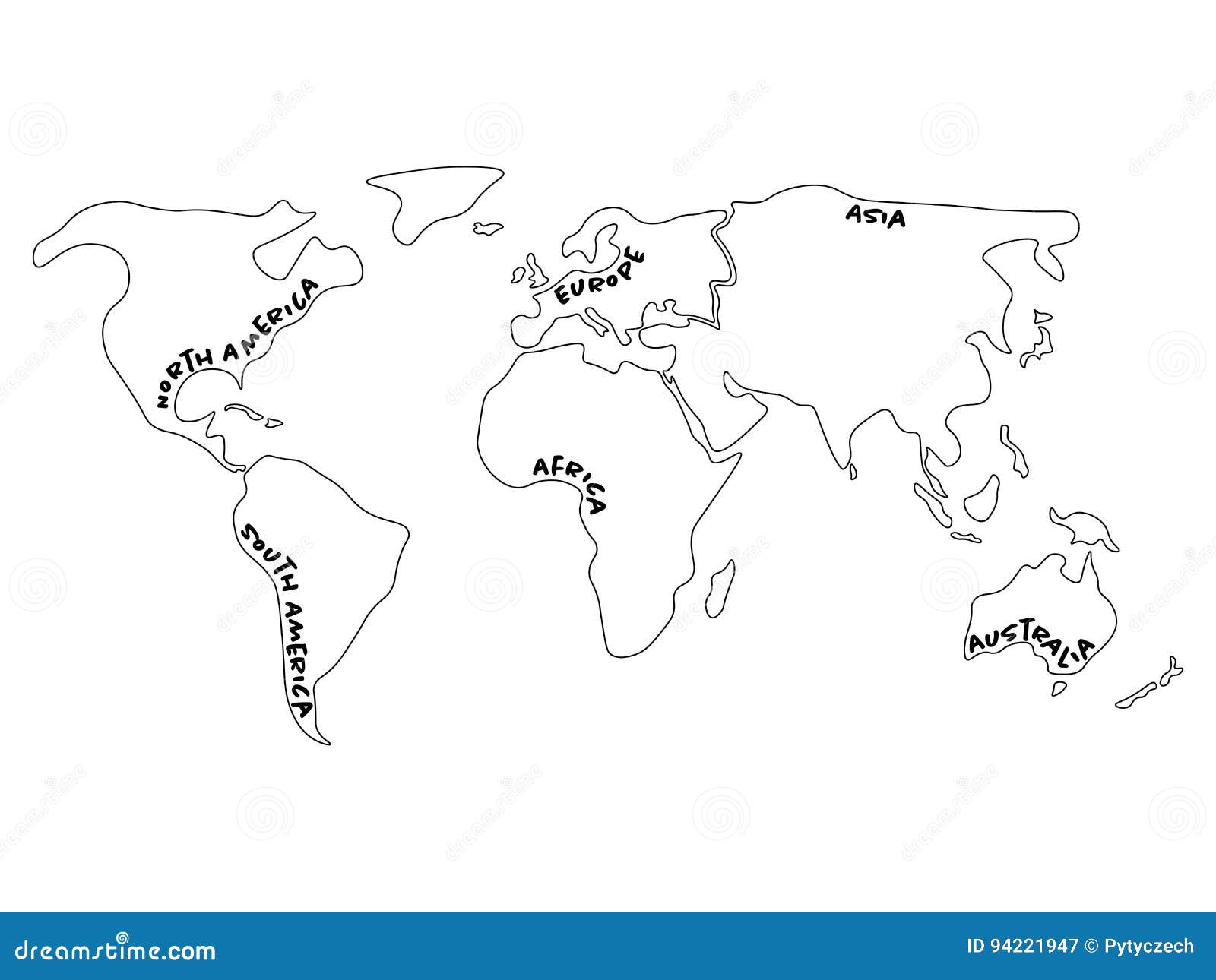 Blank World Map Europe And Asia