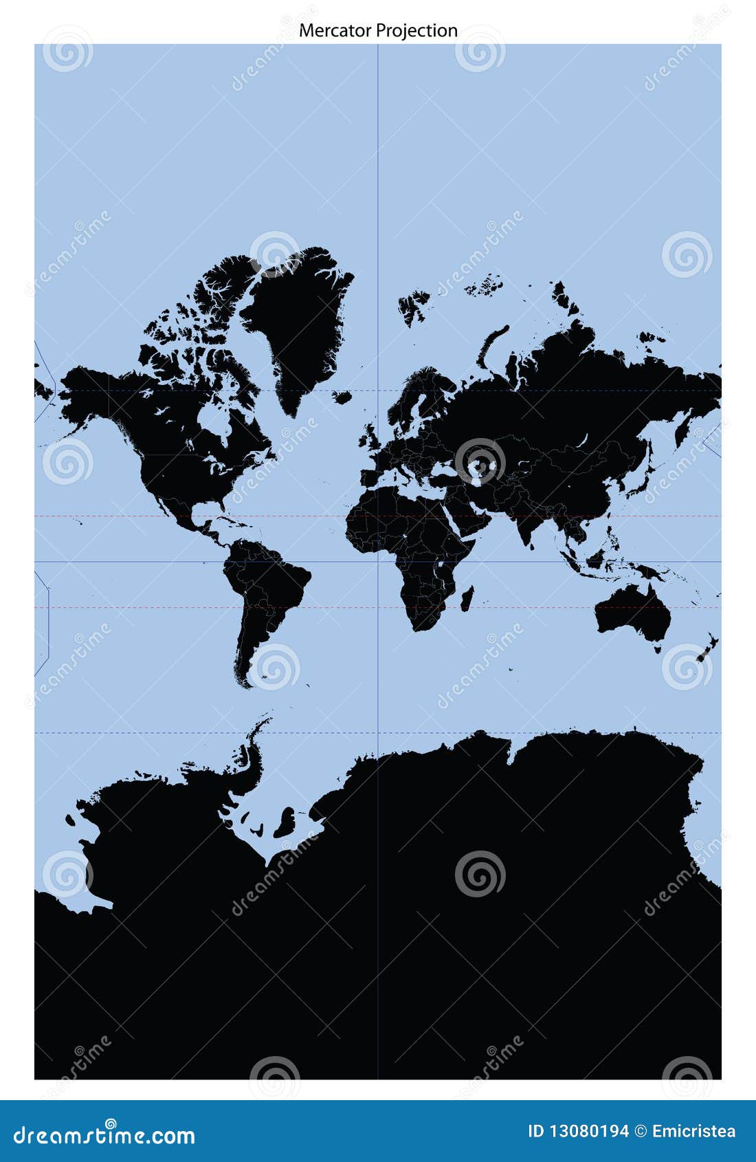world map (mercator projection)