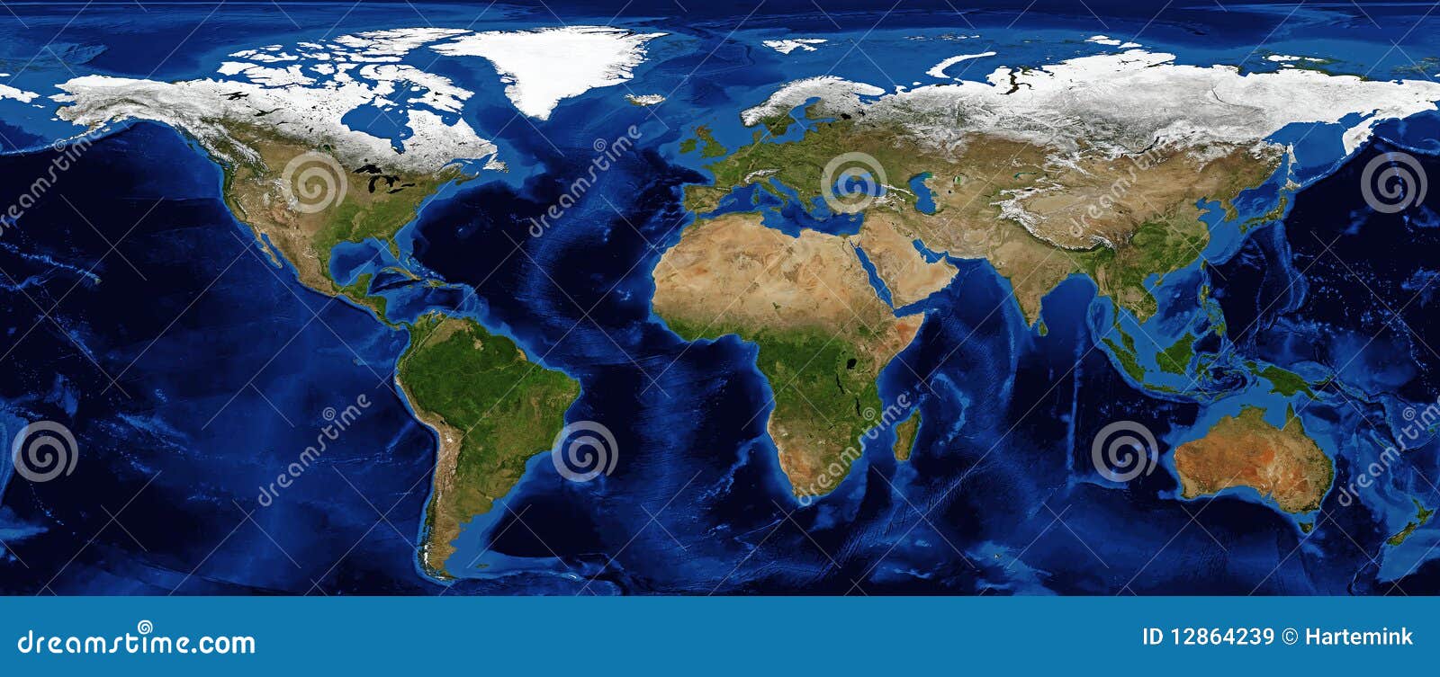 world map shaded relief with bathymetry