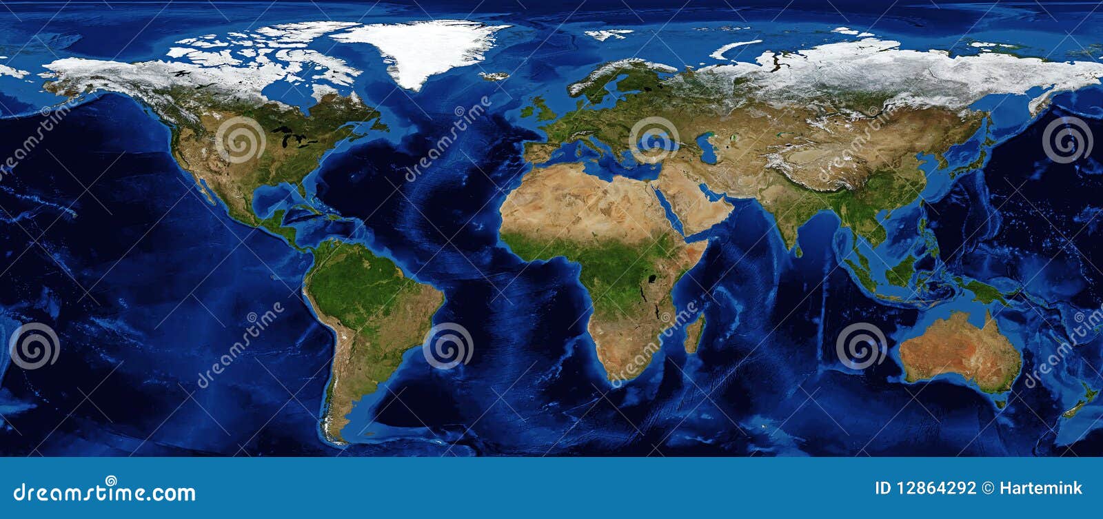 world map shaded relief with bathymetry