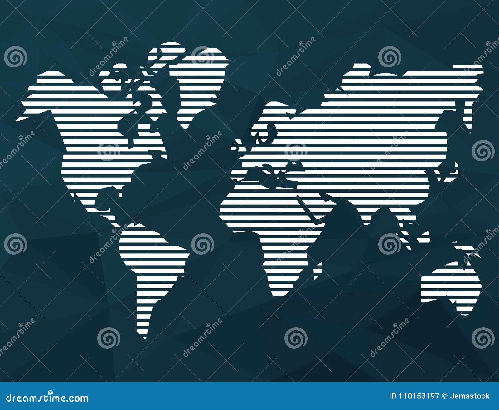 World Map Silhouette Stock Vector Illustration Of Element 110153197