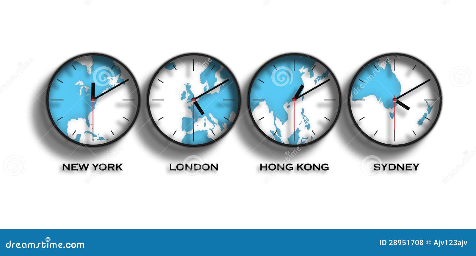 World Map Time Zones Royalty Free Stock Photos - Image: 28951708