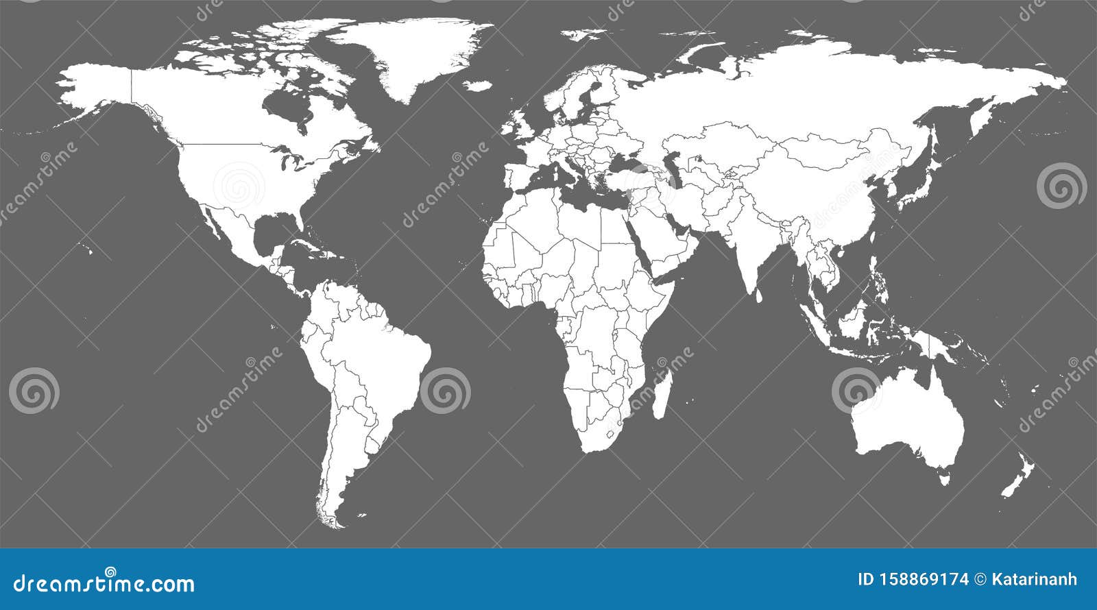 World Map Vector Gray Similar World Map Blank Vector On Gray