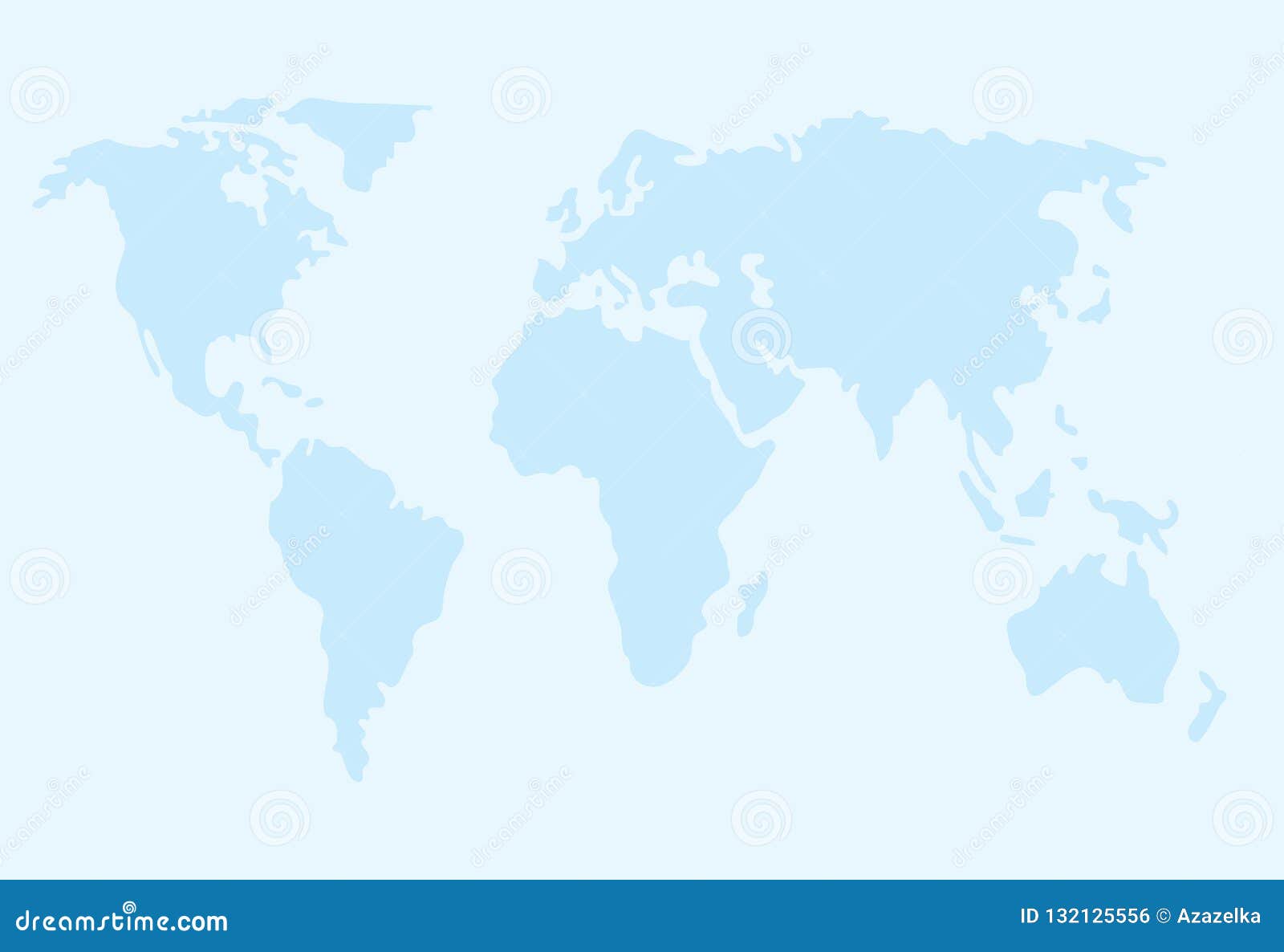 World Map Vector Illustrated Template Stock Vector - Illustration of