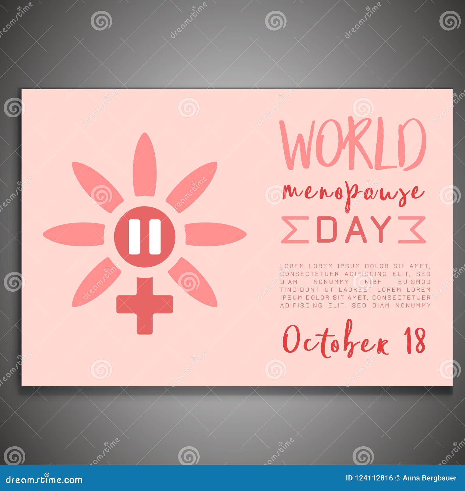 World menopause day stock vector. Illustration of awareness 124112816