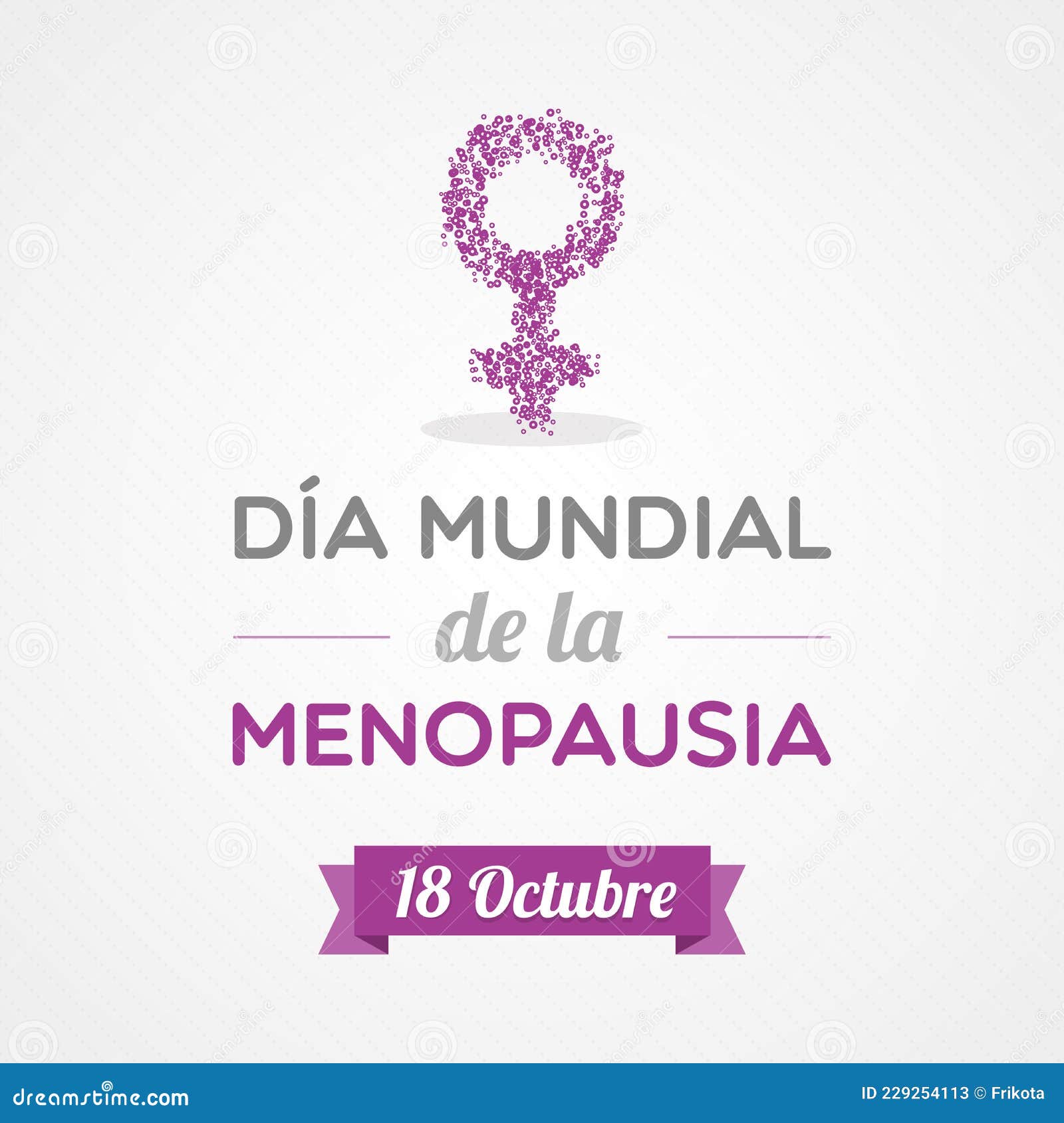 world menopause day in spanish. dia mundial de la menopausia. spanish.  , flat 