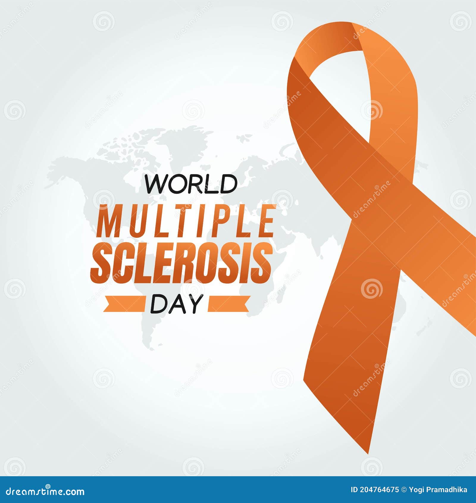 World Multiple Sclerosis Day Vector Illustration Stock Vector
