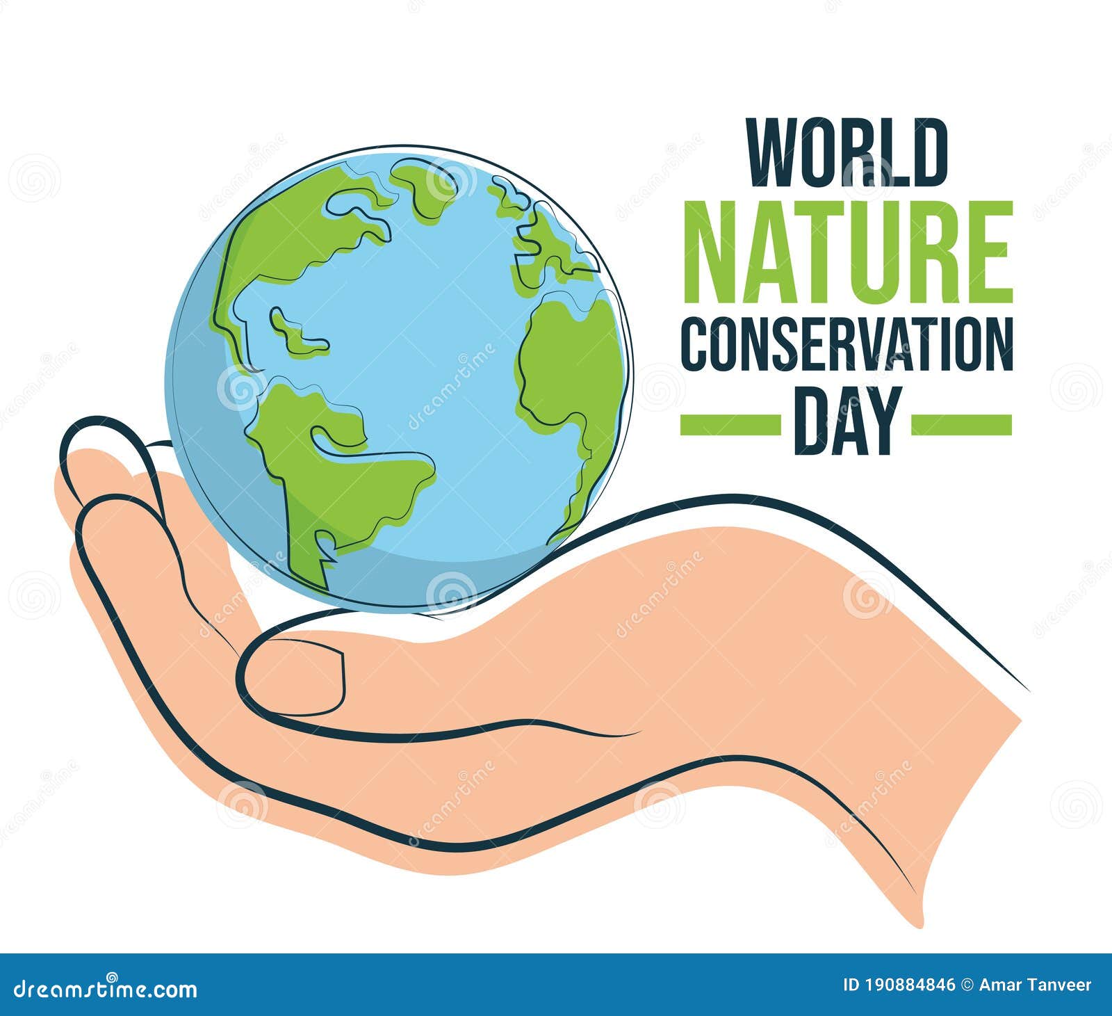 World Nature Conservation Day Vector Illustration with World Map, Tree and  Eco Friendly Ecology in Flat Cartoon Hand Drawn Stock Vector - Illustration  of clean, tree: 277062939