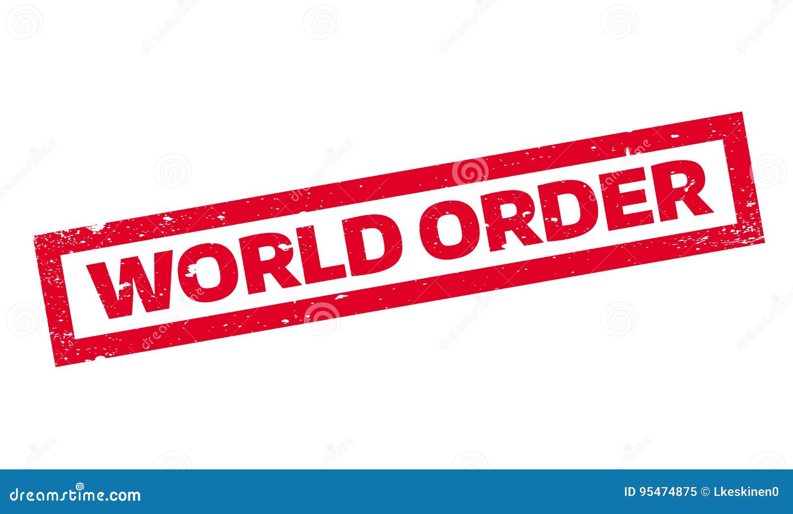 World Order rubber stamp stock vector. Illustration of authority - 95474875
