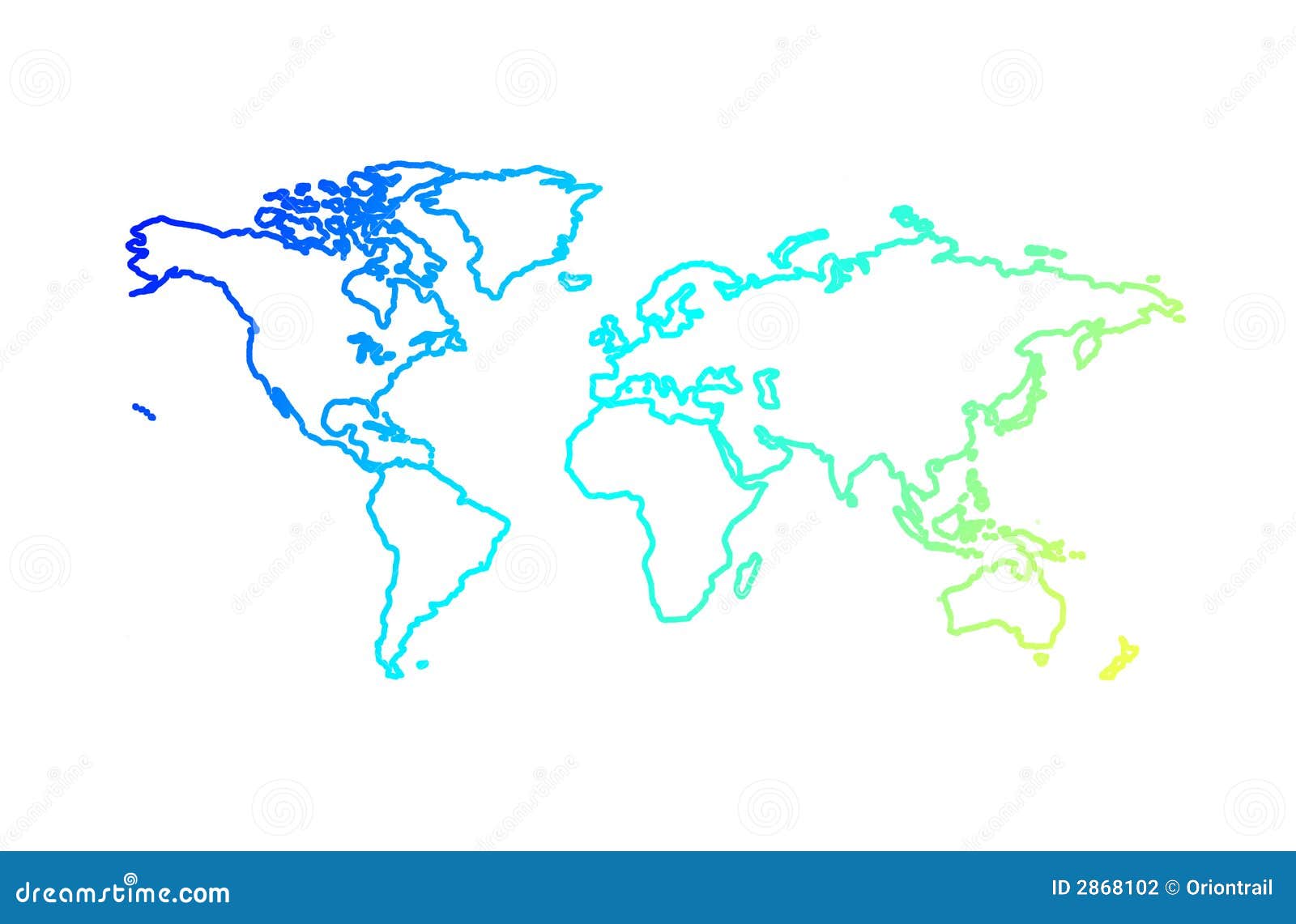World Outline Map Stock Illustration Illustration Of Graphic