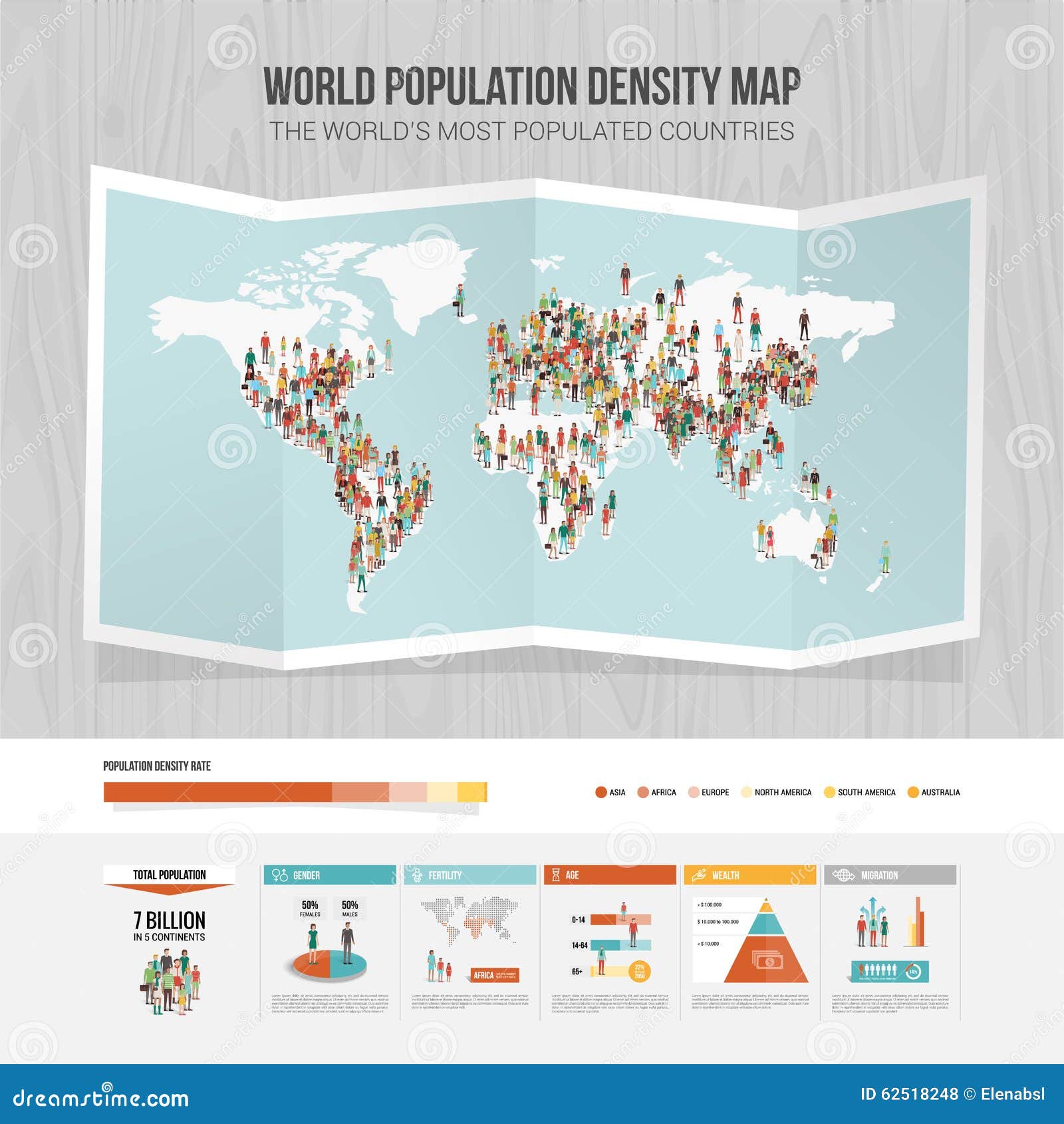 world population density map