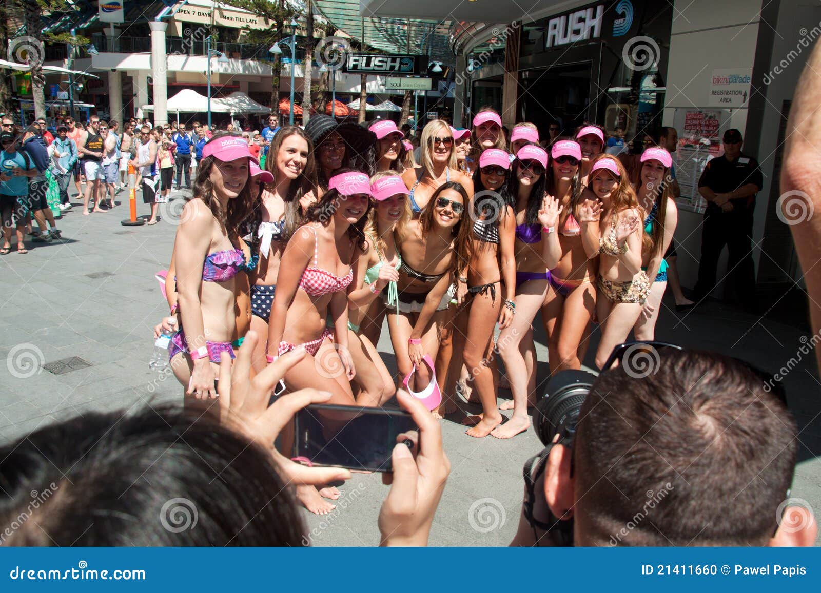 World Record Bikini Parade in Gold Coast Editorial Image Image of