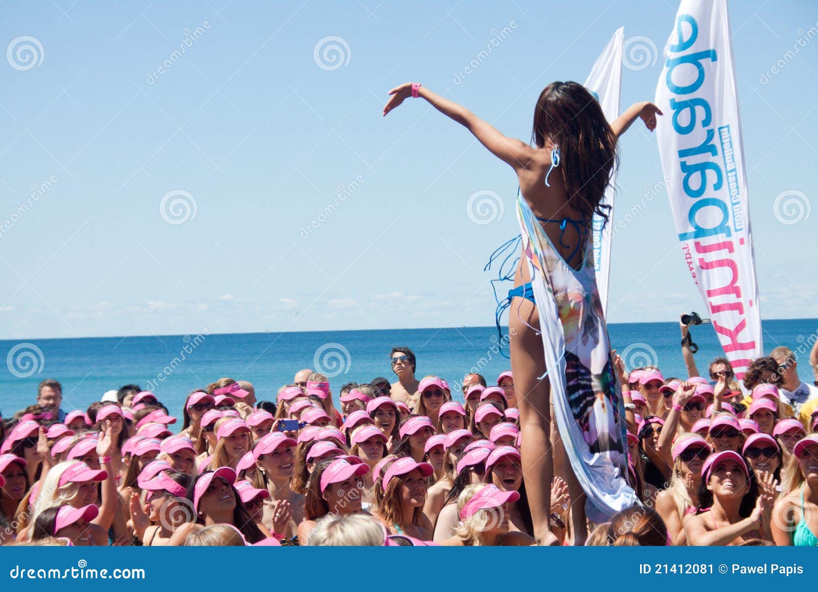 World Record Bikini Parade in Gold Coast Editorial Photo Image of