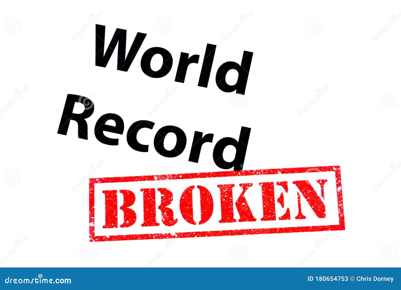World Record Broken stock illustration. Illustration of beaten 180654753