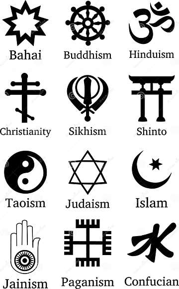 World Religion Symbols stock photo. Illustration of illustrations ...