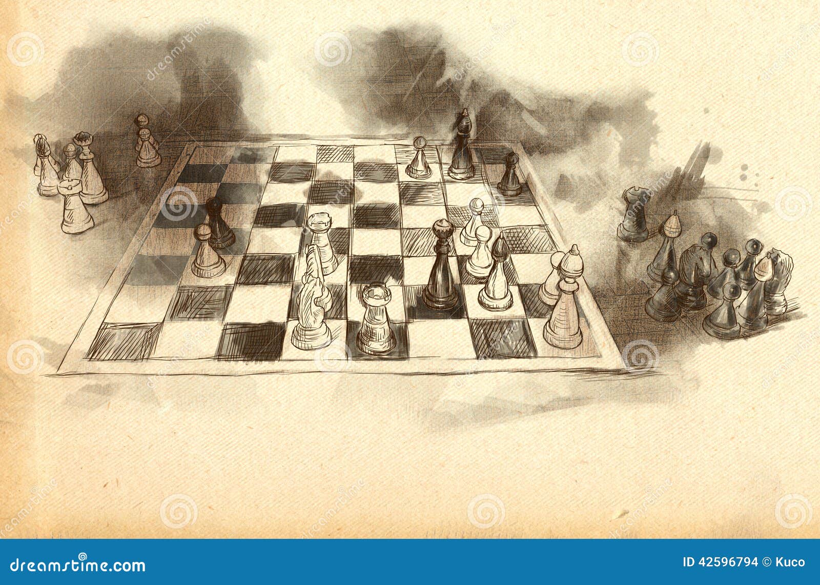 The World S Great Chess Games: Karpov - Kasparov Stock Illustration -  Illustration of popular, game: 42596794