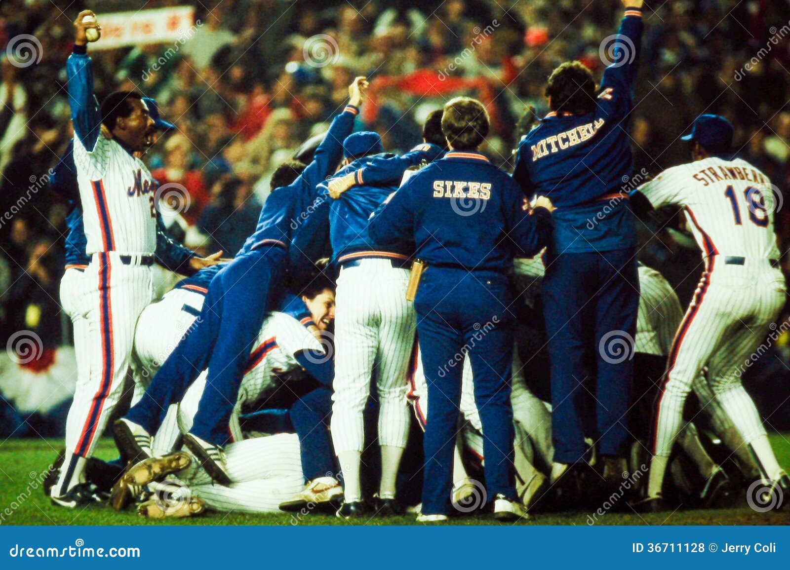 86 World Series Celebration Editorial Stock Photo - Image of game,  baseball: 36711128