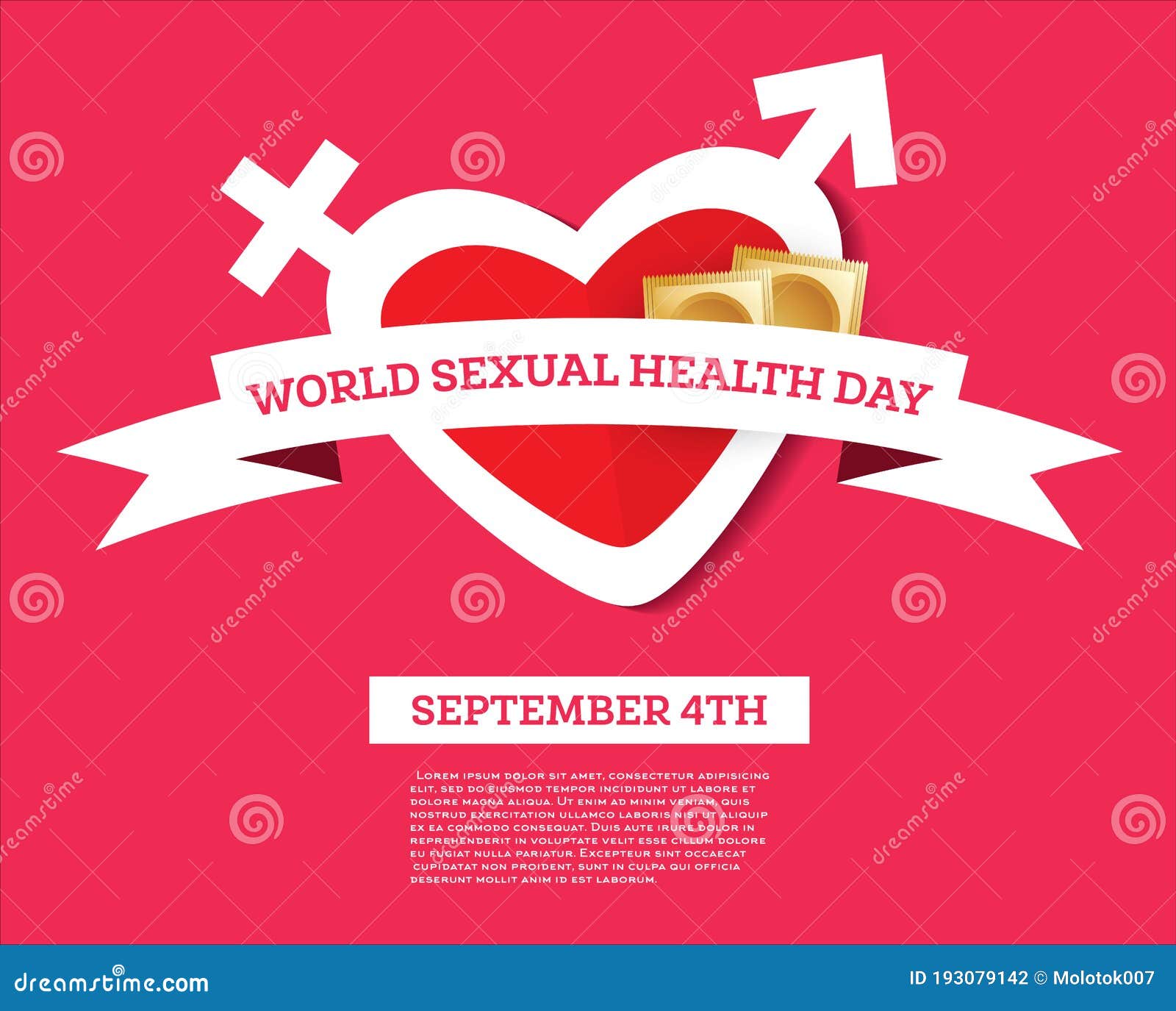 World Sexual Health Day Sex Education Stock Vector Illustration Of
