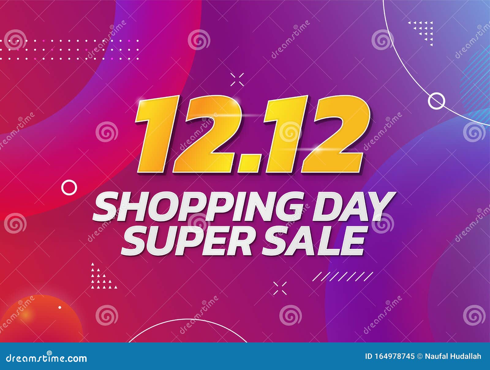 12 12 World Shopping Day Super Sale海报背景12月12日双线商店社交