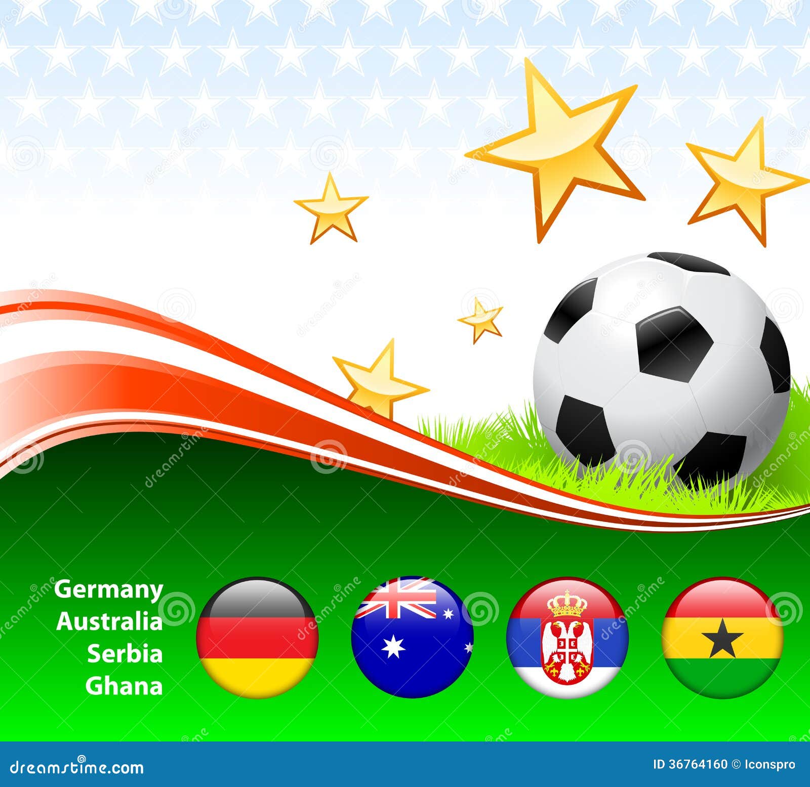 World Soccer Event Group D stock illustration. Illustration of grass